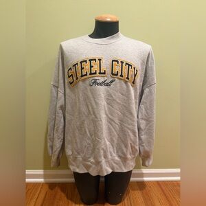 Women’s NFL by Abercrombie Pittsburgh Steelers Sweatshirt Size Medium